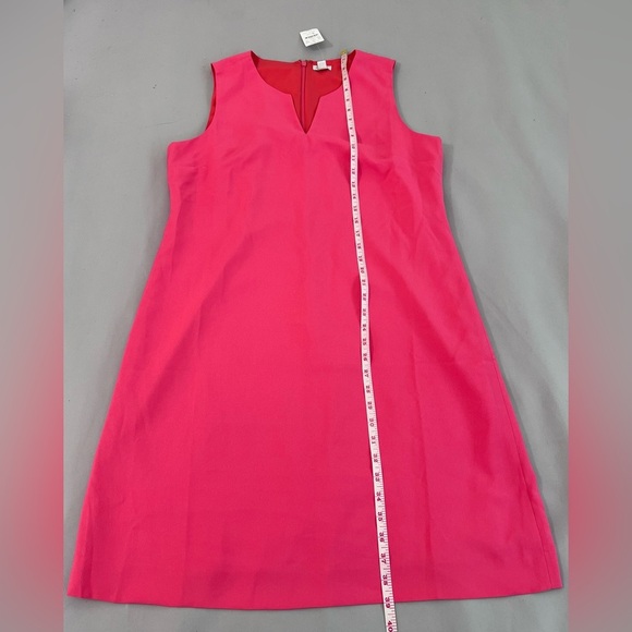J Crew Resume Dress Linen Blend Pink  Sheath Mini Office Work‎ Sz 14 NWT - Picture 4 of 11
